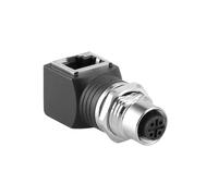 Alvin's Cables Adaptateur M12 D-Code 4 Broches vers RJ45 Cat6a IP68 Étanche Blindé, Ethernet Industriel M12 Femelle vers RJ45 Femelle pour Cognex Keyence Omron Siemens SICK Baumer Datalogic