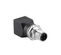 Alvin's Cables Adaptateur M12 D-Code 4 Broches vers RJ45 Cat6a IP68 Étanche Blindé, Ethernet Industriel M12 Mâle vers RJ45 Femelle pour Cognex Keyence Omron Siemens SICK Baumer Datalogic