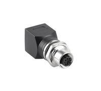 Alvin's Cables Adaptateur M12 D-Code 4 Broches vers RJ45 Cat6a IP68 Étanche Blindé, Ethernet Industriel M12 Femelle vers RJ45 Femelle pour Cognex Keyence Omron Siemens SICK Baumer Datalogic
