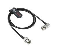 Alvin's Cables Câble 12G SDI flexible, BNC mâle vers mâle pour RED Komodo|moniteur Atomos, câble blindé 75 Ohm pour caméras vidéo 4K, droit vers angle droit, 50 cm|19 pouces