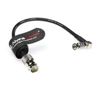 Alvin's Cables Câble adaptateur femelle 12G Micro BNC vers BNC,câble coaxial vidéo UHD haute densité 4K,75ohm ultra-mince pour assistance vidéo blackmagic 5"moniteur,angle droit micro bnc7,9pouces
