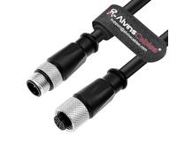 Alvin's Cables Câble capteur-actionneur M12 Code A (mâle 3 Broches) vers Femelle 3 Broches pour capteurs industriels, actionneurs, modules I/O, hautement Flexible 8m| 26.2pi