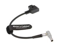 Alvin's Cables Câble d'alimentation à Angle Droit mâle à 4 Broches vers D-Tap pour Hollyland Cosmo 400 système de Transmission vidéo sans Fil