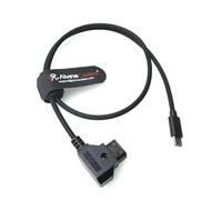 Alvin's Cables Câble d'alimentation Dtap vers USB-C, 0,6 m ultra doux et flexible Dtap vers type C, alimentation améliorée pour moteurs de contrôle d'objectif sans fil Tilta Nucleus Nano II
