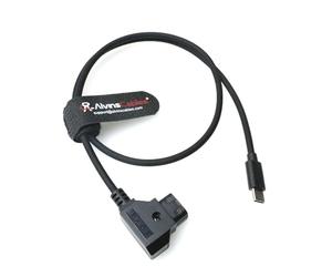 Alvin's Cables Câble d'alimentation Dtap vers USB-C, 0,6 m ultra doux et flexible Dtap vers type C, alimentation améliorée pour moteurs de contrôle d'objectif sans fil Tilta Nucleus Nano II
