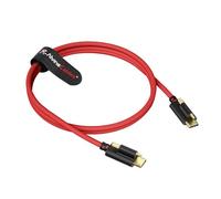 Alvin's Cables Câble d'alimentation USB-C à verrouillage ultra-flexible pour moniteur Pyxis Blackmagic, câble de transfert de données USB-C 3.2 à 10 Gbps pour Pyxis Blackmagic 6K ou Ursa Cine 12K 20