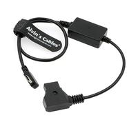 Alvin's Cables Câble d'alimentation USB-C PD à angle droit vers D-Tap 5 V 3 A | 9 V 2 A | 12 V 1,5 A | Câble de charge rapide pour émetteur d'appareil photo 45 cm