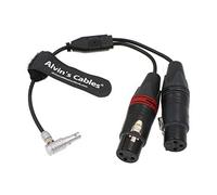Alvin's Cables Câble d'entrée audio Z CAM E2 5 broches mâle à angle droit vers deux XLR 3 broches femelles