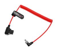 Alvin's Cables Câble Dtap Ultra Doux avec Verrouillage DC 2.1 à Angle Droit, Atomos Ninja Dtap Câble d'alimentation en Spirale pour appareils vidéo PIX-E7 PIX-E5, pour Hollyland Mars 400s