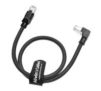 Alvin's Cables Câble Ethernet RJ45, Angle de câble industriel Profinet blindé CAT6A Connecteurs haute vitesse à chaîne haute vitesse pour PLC, robotique et contrôle de mouvement 2ft/60cm