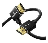 Alvin's Cables câble HDMI 2.1 8K, 30 cm, 48 Gbit/s haute vitesse | 8K60/4K120, HDR, VRR, eARC ; pour Atomos Ninja V, Portkeys BM5, Canon, Z CAM, Sony FX/FS/A7SIII