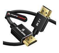 Alvin's Cables câble HDMI 2.1 8K, 45 cm, 48 Gbit/s haute vitesse | 8K60/4K120, HDR, VRR, eARC ; pour Atomos Ninja V, Portkeys BM5, Canon, Z CAM, Sony FX/FS/A7SIII