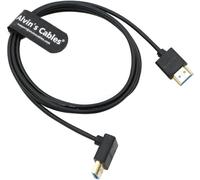 Alvin's Cables Câble HDMI 2.1 8K Haut débit Fin et droit HDMI vers haut Angle pour moniteurs Atomos Ninja V, Z CAM E2, Sony FS5, FS7, A7S3 2m