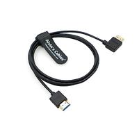 Alvin's Cables Câble HDMI 8K 2.1 Haute Vitesse pour Atomos Ninja V Moniteur Droit vers Angle Gauche Cordon HDMI pour Z CAM E2, pour Sony FS5 | FS7| A7S3 Caméras 4.9ft | 1.5M