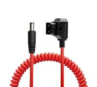 Alvin's Cables Câble spiralé Dtap vers DC pour Atomos Shinobi, câble d'alimentation D-Tap vers 2.1 CC ultra doux pour Blackmagic Design Video Assist, SmallHD 702, pour moniteur Feelworld FW568