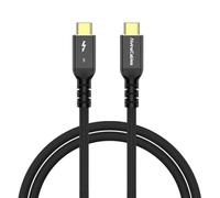 Alvin's Cables Câble Thunderbolt 5, 3.3ft USB-C vers USB-C Cable 120Gbps Bandwidth 240W PD Fast Chargeg 16K Affichage, Compatible avec Thunderbolt 4/3, USB4, pour MacBook, Egpu, Dock, Intel certifié