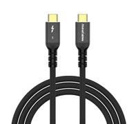 Alvin's Cables Câble Thunderbolt 5, 4ft USB-C vers USB-C Cable 120Gbps Bandwidth 240W PD Fast Chargeg 16K Affichage, Compatible avec Thunderbolt 4/3, USB4, pour MacBook, Egpu, Dock, Intel certifié