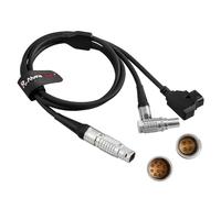 Alvin's Cables Contrôle d'alimentation Câble Y pour Preston Microforce V+F2/V+F3 Contrôle du Zoom, Heden M26T Motor de l'objectif l'objectif analogique,10 Broches à 4 Broches et câble D-Tap 1M|3,3ft