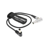 Alvin's Cables DC Angle Droit à 2 Broches Mâle Angle Droit Câble pour Teradek Bolt Transmitter Tilta Battery Plate 45CM