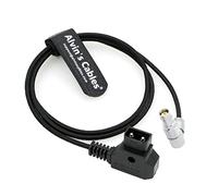 Alvin's Cables Flexible Câble d'alimentation pour Red Komodo Caméra Appareil Rotatif à Angle Droit 2 Broches Femelle vers D-Tap Fil tressé 80 cm