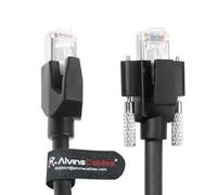 Alvin's Cables Gige Vision Câble horizontal RJ45 Lock vis industriel Câble Ethernet blindé CAT6A-Flex-Chain haut contenu, compatible avec Cognex Keyence Basler HikVision Camera16.4ft