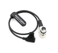 Alvin's Cables Luxe D-Tap à XLR 4 Broches Femelle Angle Droit Câble d'alimentation pour Arri Caméra Moniteur 50CM