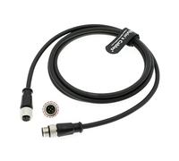 Alvin's Cables M12 A-Code 5 Broches Mâle à Femelle Connecteur de Capteur d'aviation Câble Blindé Industriel pour Dispositifs de Capteur | Réseau 2M/6,5 Pieds