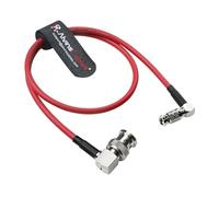 Alvin's Cables Micro BNC à BNC Câble 12G-SDI HAUTE VIDÉO 4K Vidéo Câble coaxial, 75 ohms Ultra-Slim pour assistance vidéo blackmagic 5 "moniteur, rouge, angle droit 50cm | 19,7 pouces