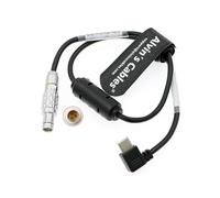 Alvin's Cables Nucleus-Nano II Câble d'arrêt moteur pour Tilta pour Arri Alexa 35| Mini LF| LF| SXT| XT| Amira Cameras Fischer 3 broches vers câble USB-C Type-C RS à angle droit 40 cm | 40 cm
