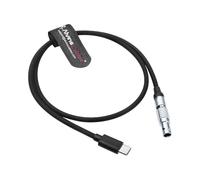Alvin's Cables PD USB-C Type-C à 2 Broches Câble d'alimentation pour Tilta | Teradek| SmallHD| Z-CAM Câble de Charge Rapide 60 cm | 24‘’