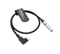 Alvin's Cables PD USB-C Type-C Angle Droit vers 2 Broches Mâle Câble d'alimentation Câble de Charge Rapide pour DJI Ronin| Tilta| Teradek| SmallHD| Z-CAM Moniteur Caméras 45CM/17.7 Pouces