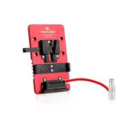 Alvin's Cables Plaque de Batterie V-Mount pour DJI Ronin 4D, avec connecteur mâle 1B 6 Broches Rotatif DC-in DC-Out, Support de Batterie V-Mount pour Ronin 4D