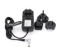 Alvin's Cables Teradek Adaptateur Secteur Câble Convertisseur Angle Droit 2 Broches vers AC Universel avec Fiches US UK EU UA pour Z Cam E2 Flagship, Teradek Cube Hollyland Cosmo 600