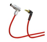 Alvin's Cables Ultra doux Timecode Câble pour RED Komodo, RED v-raptor 8K caméra,Tentacle Sync 3.5mm TRS vers EXT 9 broches mâle câble 45CM