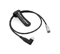 Alvin's Cables USB-C Type-C PD Angle Droit vers Weipu SF61B/S2 2 Broches Femelle Câble d'alimentation pour BMPCC 4K 6K Blackmagic Pocket Cinema Camera 50cm|19.7inches