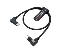 Alvin's Cables Verrouiller le câble d'alimentation USB-C ultra-flexible pour moniteur Pyxis Blackmagic, USB-C 3.2 Câble de transfert de données 10 Gbps pour micro Studio Blackmagic 4K G2 20in