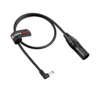 Alvin's Cables xlr 4 broches mâle à 5,5 2,5 mm de câble d'alimentation à angle droit DC pour canon C70, aide vidéo blackmagic, atomos ninja v 60cm / 2ft