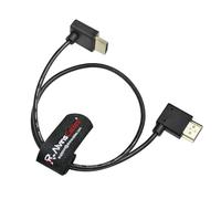 Alvin's Cables Z CAM E2 Câble HDMI 2.1 8K en Forme L 45 cm,Cordon Haute Vitesse Angle Droit vers Angle Haut pour Moniteur de caméra,pour Sony A7S3 FS5 FS7 A7iv,Atomos Ninja V,Portkeys BM5,BMPCC,Canon