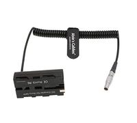 Alvin's Cables Z CAM E2 Flagship 2 Broches mâle vers NP F970 Dummy Batterie Câble d'alimentation pour Atomos Ninja V Shinobi NP F550 F570 câble spiralé pour Z CAM E2 S6 F6 F8