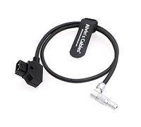 Alvin's Cables Zacuto Kameleon EVF Câble d'alimentation Rotatif à Angle Droit 4 Broches Mâle vers D-Tap Inversé 45 cm