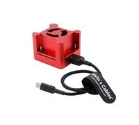 Alvins Chargeur de Batterie Ultra-Rapide NP-F, 4 emplacements, vers USB C 100W avec Ventilateur de Refroidissement, pour Sony NP F550| F750| F970, XT60 2,9 A Charge d’entrée de Type C