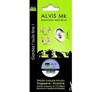 ALVIS MK3i Large - Bouchons Anti-Bruit Industrie Agroalimentaire | Protection Auditive Réutilisables Silicone 25 dB SNR | Hygiénique Lavable Certifié CE EPI | Usine, Chaîne de Production - 1 Paire
