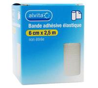 Alvita Bande Adhésive Elastique 6cm x 2,5m