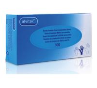Alvita guantes de exámen nitrilo sin polvo nuevos nuevos T-M 100uds