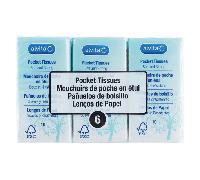 Alvita Mouchoirs de Poche Lot de 6 x 10 unités