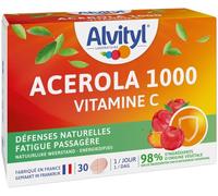 Alvityl - Comprimés Acerola 1000 - Vitamine C, réduit la fatigue - 30 comprimés (1/jour)
