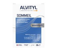 ALVITYL assimyl+ Sommeil Mélatonine micronisée L-tryptophane Vit D3 | Avec Valériane et Mélisse Endormissement rapide, sommeil de qualité, relaxation optimale - 45 comprimés - 45 jours