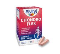 Alvityl Chondroflex Confort des Articulations 5 Actifs - 60 Comprimés | Glucosamine, Chondroïtine, Collagène Type II, MSM, vit C pour conserver souplesse et confort articulaire, 2cps/jour