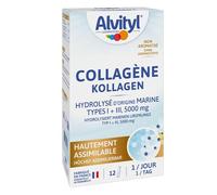 Alvityl Collagène-Hydrolysé d’origine marine Type I & III-5 000 mg-12 sticks