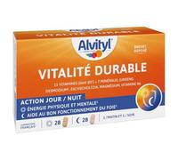Alvityl - Comprimés Vitalité Durable - Double action Revitalisante & Bien-Etre - 28 comprimés